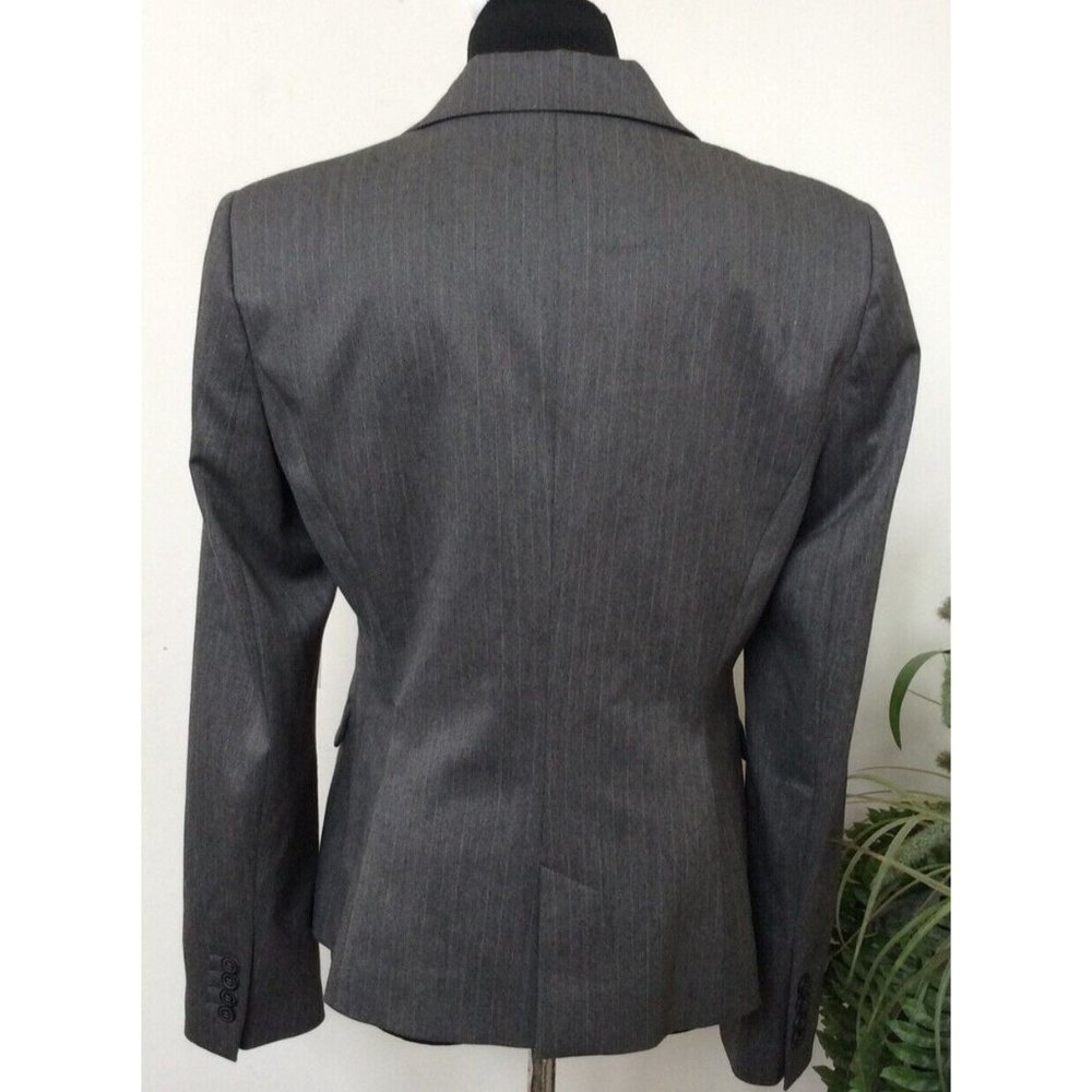 Zara Basic Women's Gray Striped Polyester Blend B… - image 4